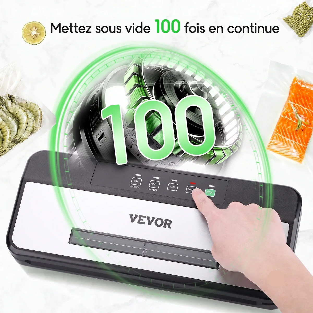 Machine sous vide haute puissance & scelleuse thermique usage intensif | VAKU Elite