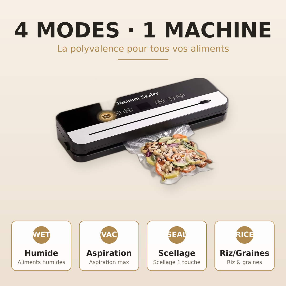 Machine sous vide haute puissance & scelleuse thermique pensé pour les familles nombreuses | VAKU Family